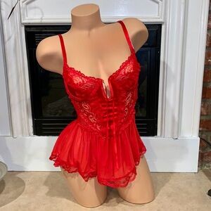 Sugar Thrillz Pinup Babydoll Coquette Girl Lingerie Mini Dress